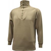 Zippered Turtle Neck Top, Heavy Weight, Tan499
